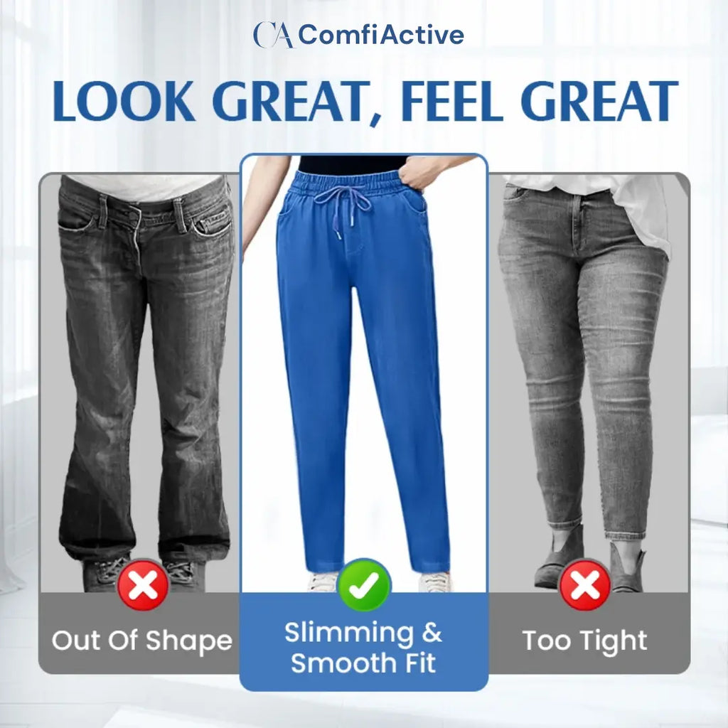 ComfiActive - LAST DAY 70% OFF - High Waist Ultra-Stretch Mom Jeans