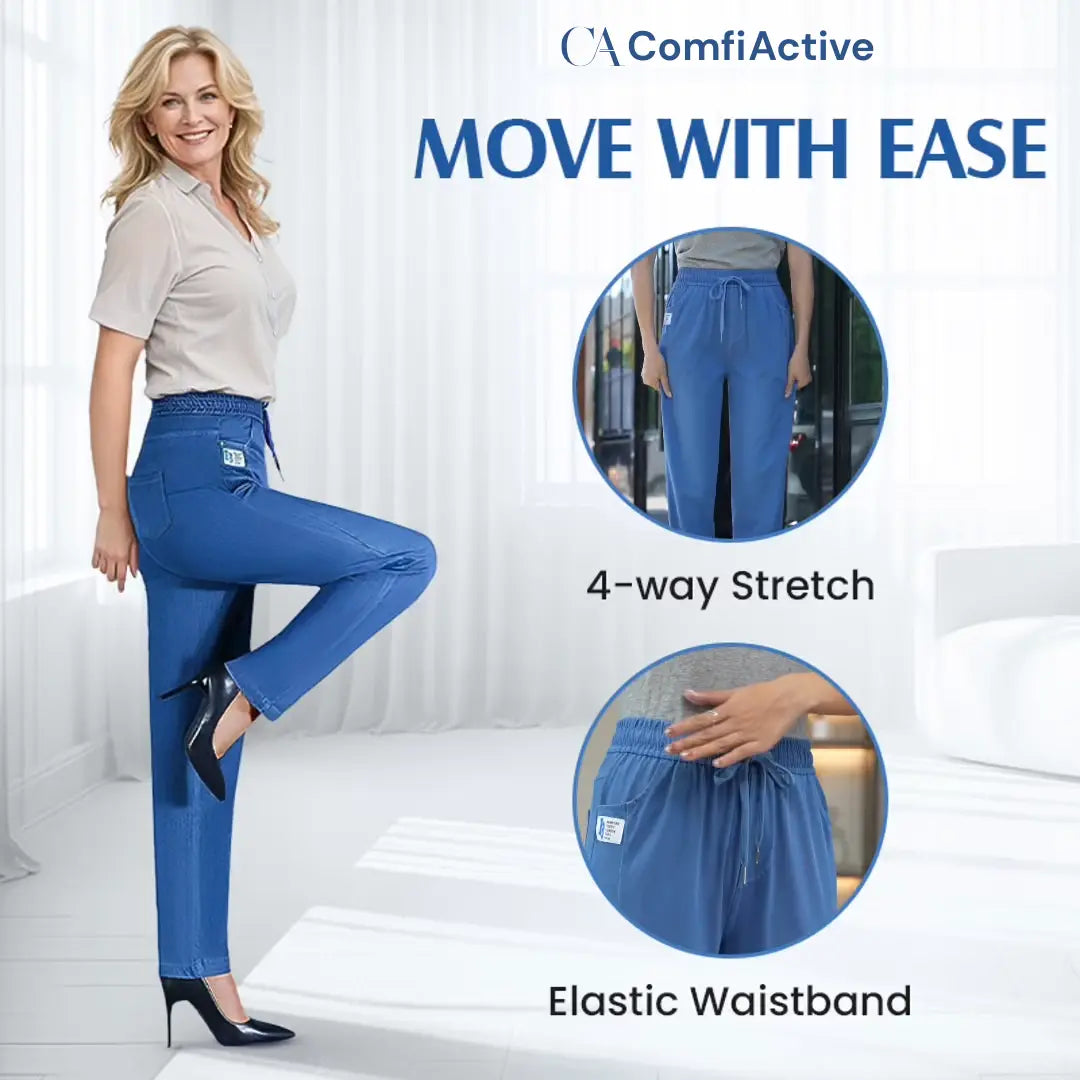 ComfiActive - LAST DAY 70% OFF - High Waist Ultra-Stretch Mom Jeans