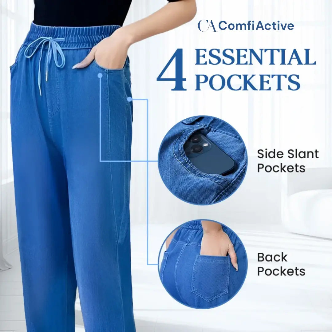 ComfiActive - LAST DAY 70% OFF - High Waist Ultra-Stretch Mom Jeans