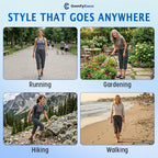 ComfyEase - Women Lightweight Cargo Capri Casual Cropped Pants