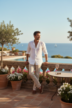 Tailored Linen Shirt - Lifestyle