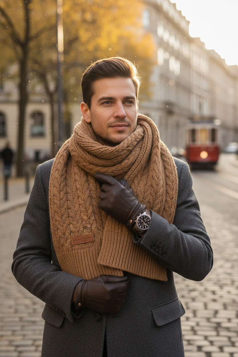 Merino Wool Scarf - Lifestyle