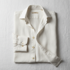 Tailored Linen Shirt - Flat Lay