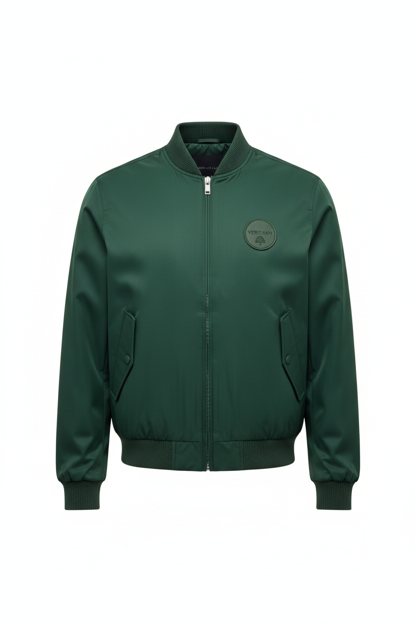 Classic Bomber Jacket - Studio Front View