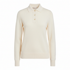 Women's Merino Polo Sweater - Square Studio