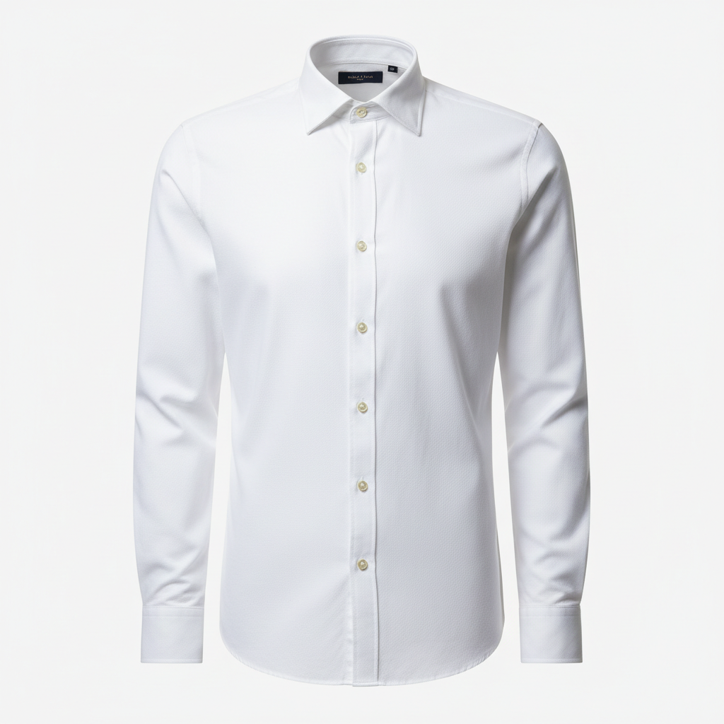 Oxford White Shirt front view