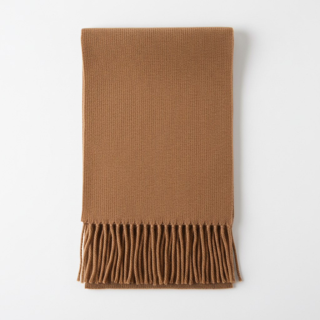 Merino Wool Scarf - Flat Lay