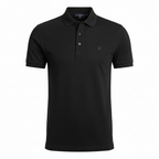 Áo polo đen Black Premium nhìn từ phía trước