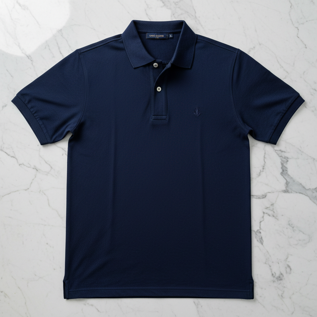 Classic Piqué Polo Shirt - Flat Lay