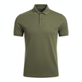 Áo polo xanh rêu Olive Comfort nhìn từ phía trước