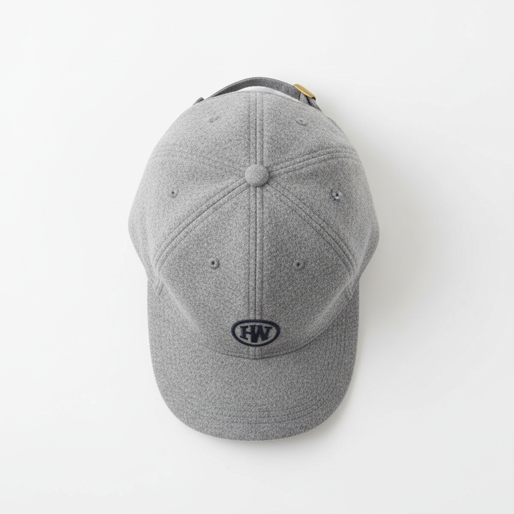 Classic Wool Baseball Cap - Flat Lay