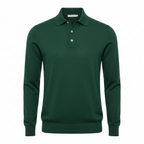 Merino Wool Polo Shirt - White Background Hero
