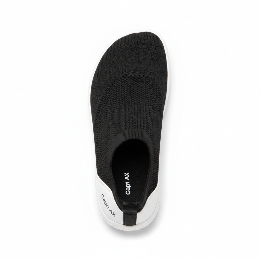 Capri AX barefoot shoe top view