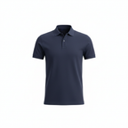 Polo Navy Essential - White Background Hero