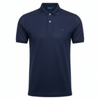 Áo polo xanh navy Essential nhìn từ phía trước
