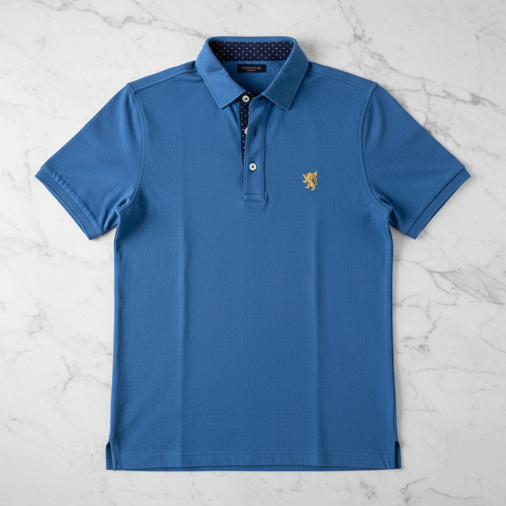 Slim Fit Oxford Polo - Flat Lay