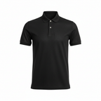 Polo Black Premium - White Background Hero