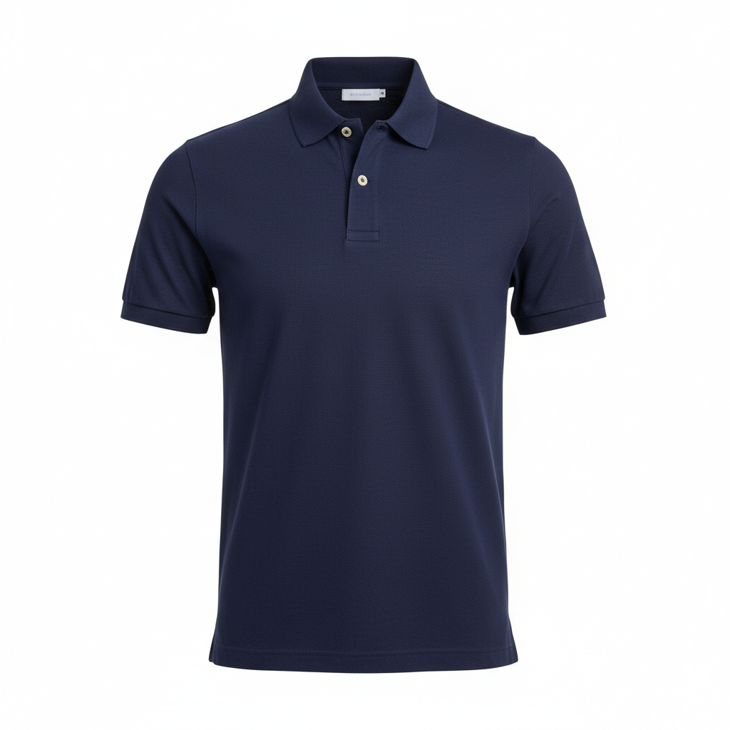 Classic Piqué Polo Shirt - White Background Hero