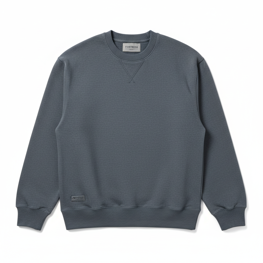 Luxury Crewneck Sweatshirt - Flat Lay