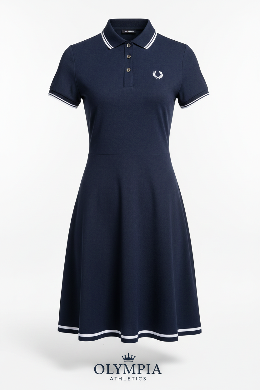 Women's Performance Polo Dress - Studio Front View