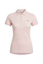 Women's Fitted Polo Shirt - Studio Front View