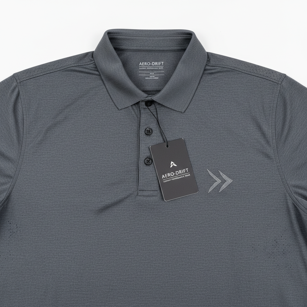 Performance Stretch Polo - Flat Lay
