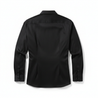 Slim Black Shirt back view