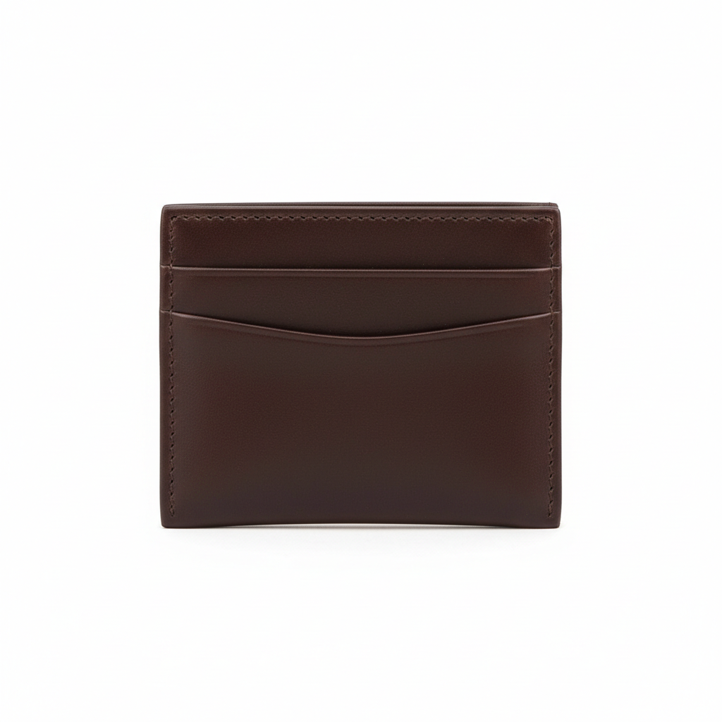 Leather Card Holder Wallet - White Background Hero