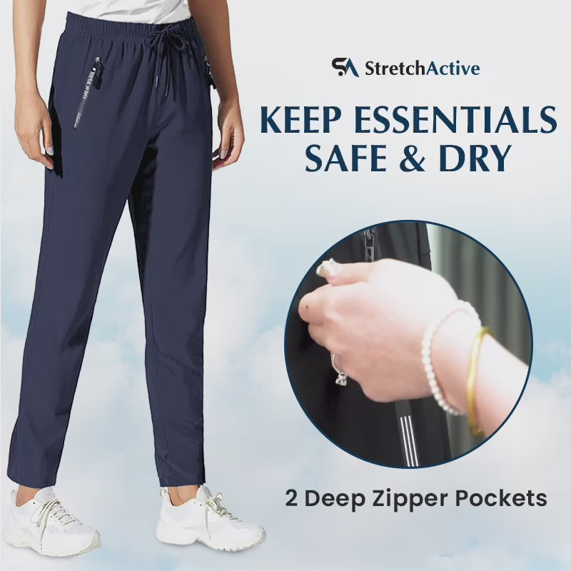 StretchActive - Women's Ultra Stretch Ice Silk Comfort Casual Pants