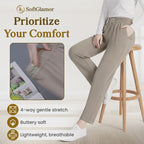 SoftGlamor - Women's Ultra Soft Perfect Drape Pull-On Pants