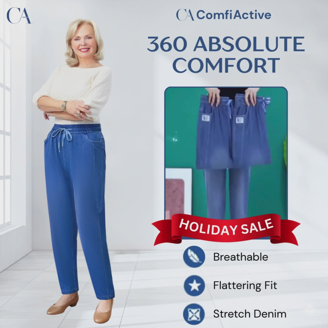 ComfiActive - LAST DAY 70% OFF - High Waist Ultra-Stretch Mom Jeans