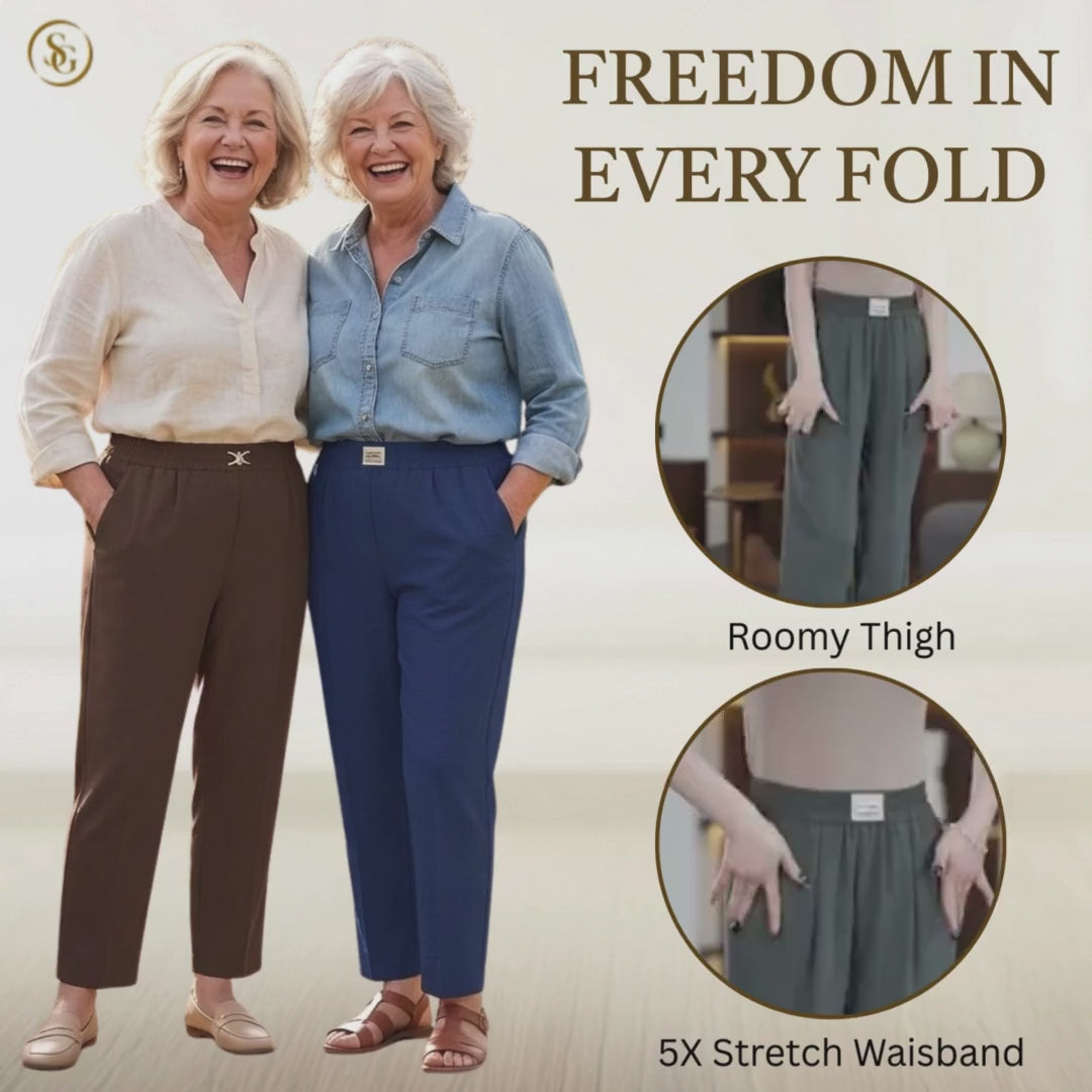 SoftGlamor - Women's Ultra Soft Perfect Drape Pull-On Pants