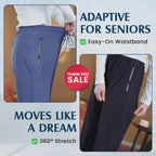 StretchActive - Women's Ultra Stretch Ice Silk Comfort Casual Pants