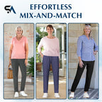 StretchActive - Women's Ultra Stretch Ice Silk Comfort Casual Pants
